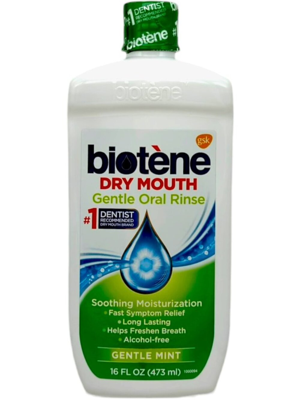 Biotene Dry Mouth Gentle Mint Oral Rinse Mouthwash 16 Oz